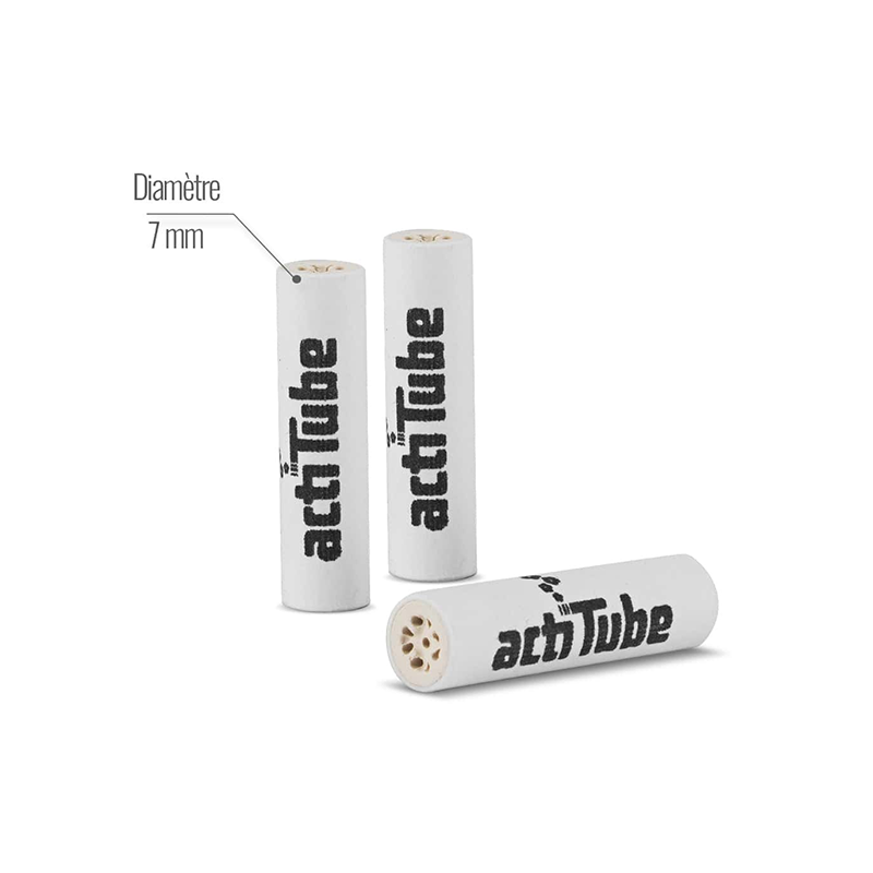 Filtres charbon actif 7mm Acti Tube x10