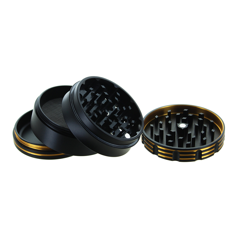 Grinder Leaf Gold 63mm