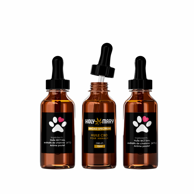 Huile CBD pour animaux 6%