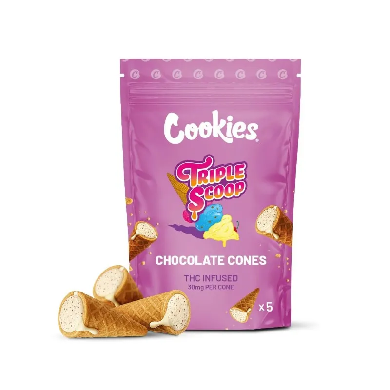 Cônes au chocolat Delta 9 30mg - Cookies