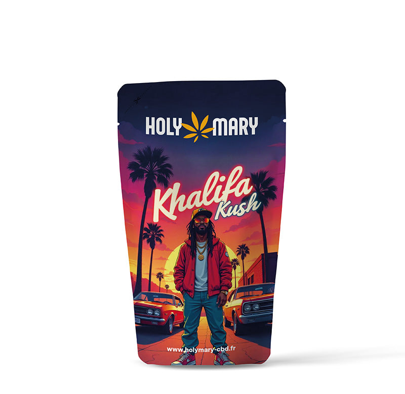 Sachet de Khalifa Kush – Fleur THM Holy Mary
