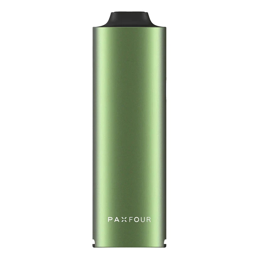 PAX Four Greenstone – Vaporisateur portable pour herbes sèches vert métallisé avec embout buccal noir – Holy Mary
