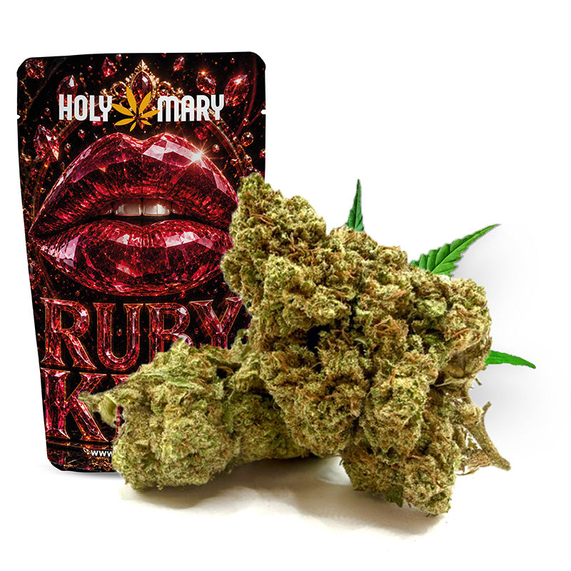 Ruby Kiss – Fleur CBD Holy Mary aux arômes de fruits rouges, de baies et de notes sucrées