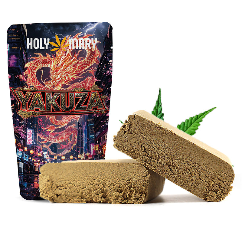 Yakuza – Résine THD Holy Mary aux arômes de skunk, d'agrumes et de notes boisées