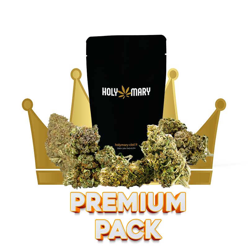 Un mix de nos meilleures fleurs CBD. Une qualité de fleurs CBD exceptionnelles qui sauront ravir les plus exigeant d'entre vous. Treize grammes, quatre variétés indoor et greenhouse, vous ne serez pas déçu de par leur aspect et de par leur goût. Amateurs de fleurs premium, ce pack est fait pour vous!
