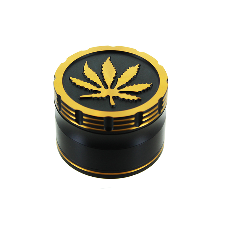 Grinder Leaf Gold 63mm