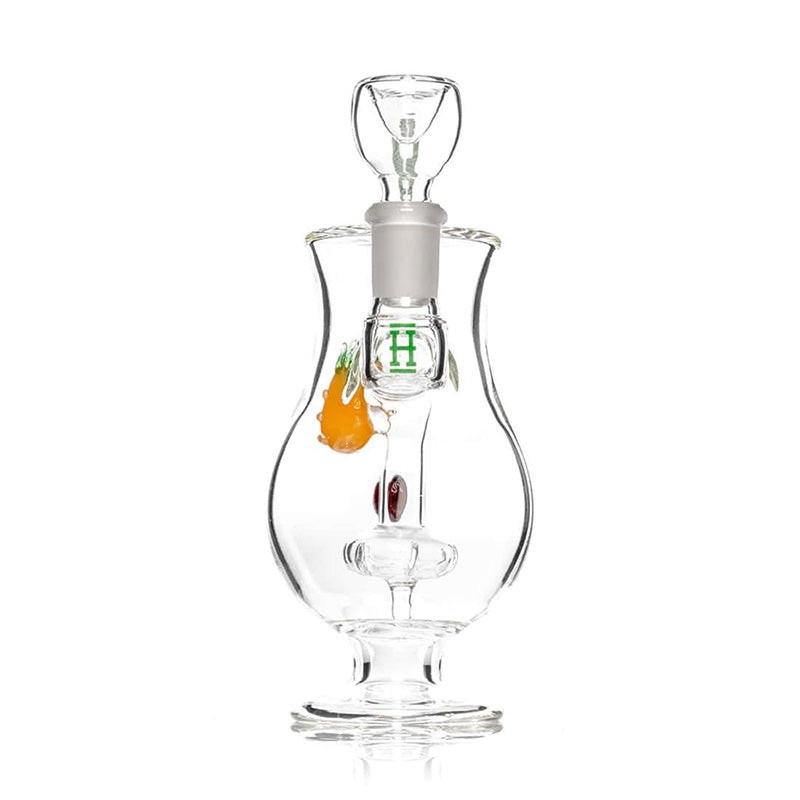 Vue du côté de la douille mâle de 14 mm du bang HEMPER Piña Colada pour herbes sèches
