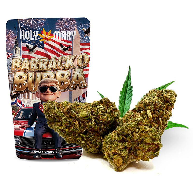 Barrack O Bubba – Fleur THD Holy Mary aux arômes de café, de terre et de notes chocolatées