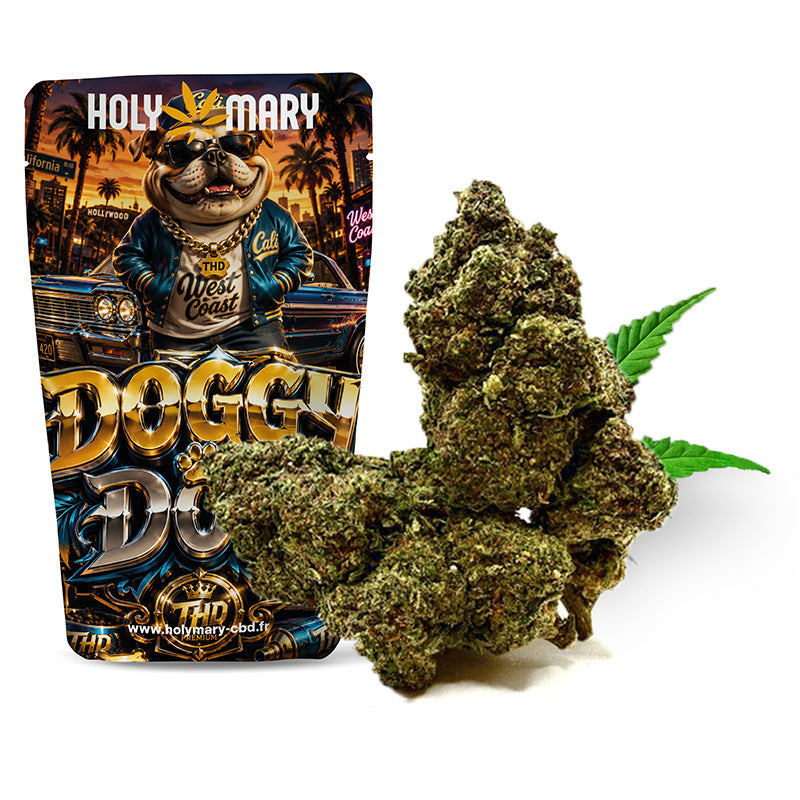 Doggy Dog – Fleur THD Holy Mary aux arômes de fruits exotiques et de notes acidulées