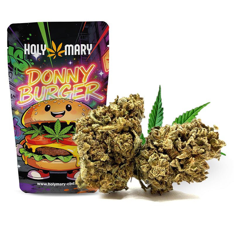 Donny Burger – Fleur THM Holy Mary aux arômes de fruits tropicaux, exotiques et sucrés