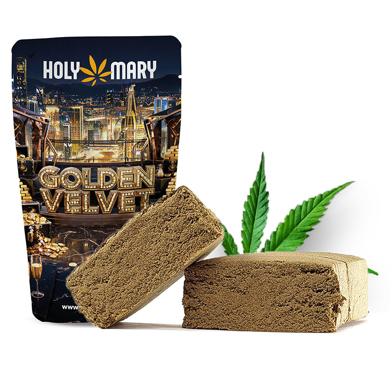 Golden Velvet – Résine THD Holy Mary aux arômes crémeux, boisés et épicés