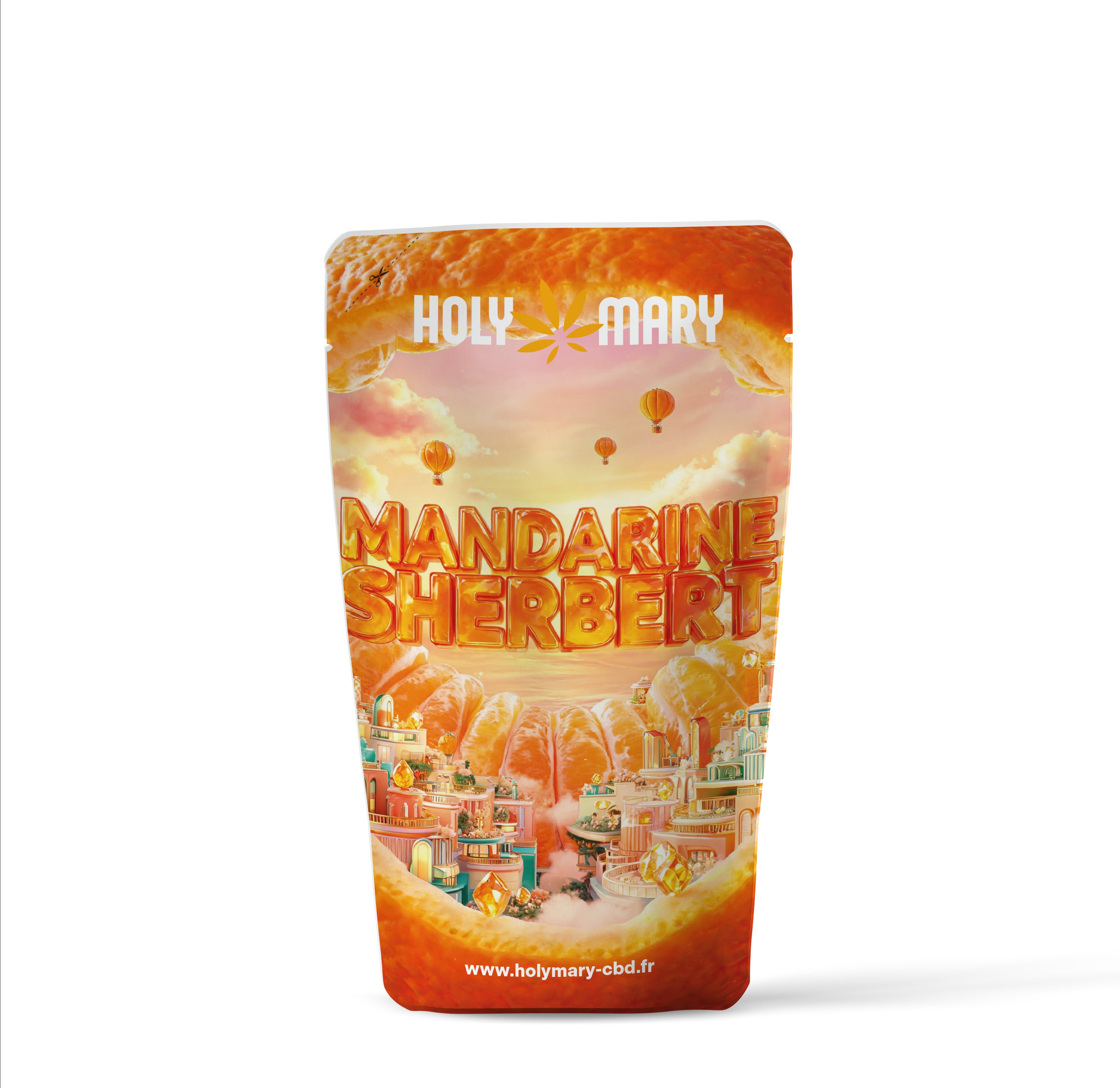 Sachet de Mandarine Sherbert – Fleur CBD Holy Mary