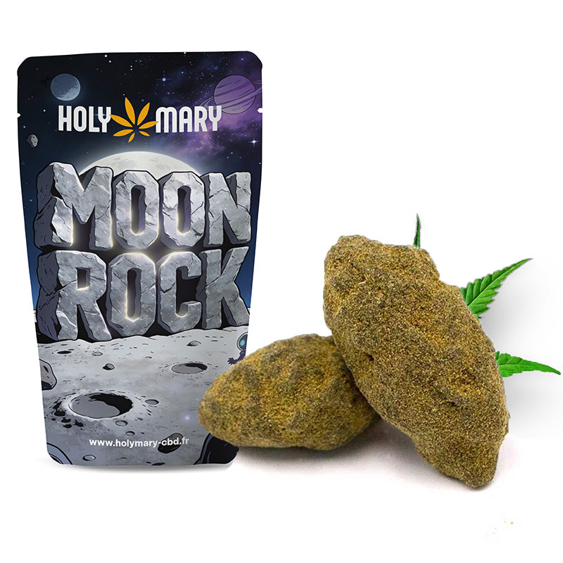 Moonrock – Fleur CBD enrobée Holy Mary aux arômes intenses et résineux