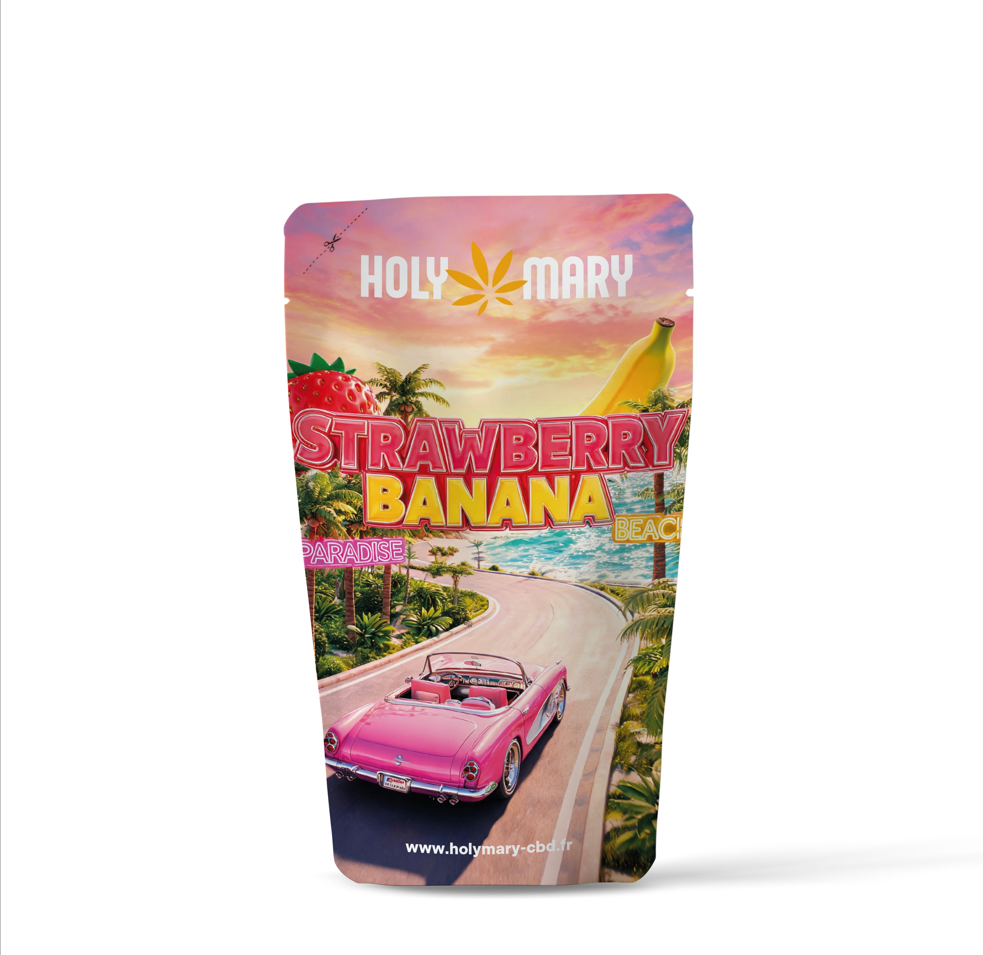 Sachet de Strawberry Banana – Fleur CBD Holy Mary