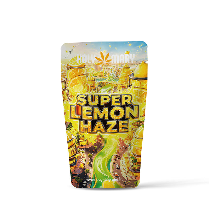 Sachet de Super Lemon Haze – Fleur THM puissante Holy Mary